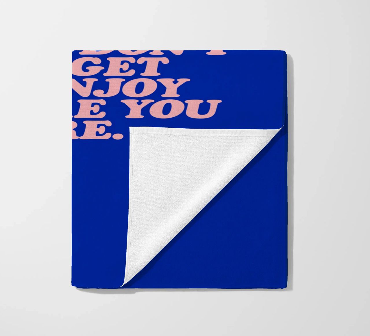 In The Midst Of Where You’re Going Don’t Forget To Enjoy beach towel by THE MOTIVATED TYPE