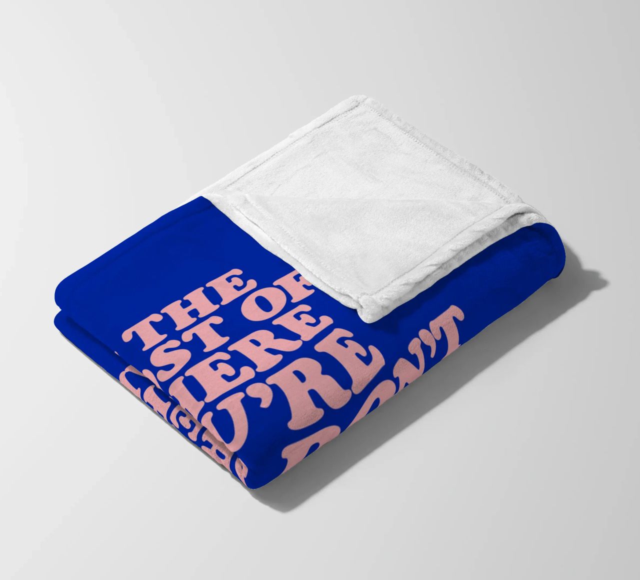 In The Midst Of Where You’re Going Don’t Forget To Enjoy fleece blanket by THE MOTIVATED TYPE