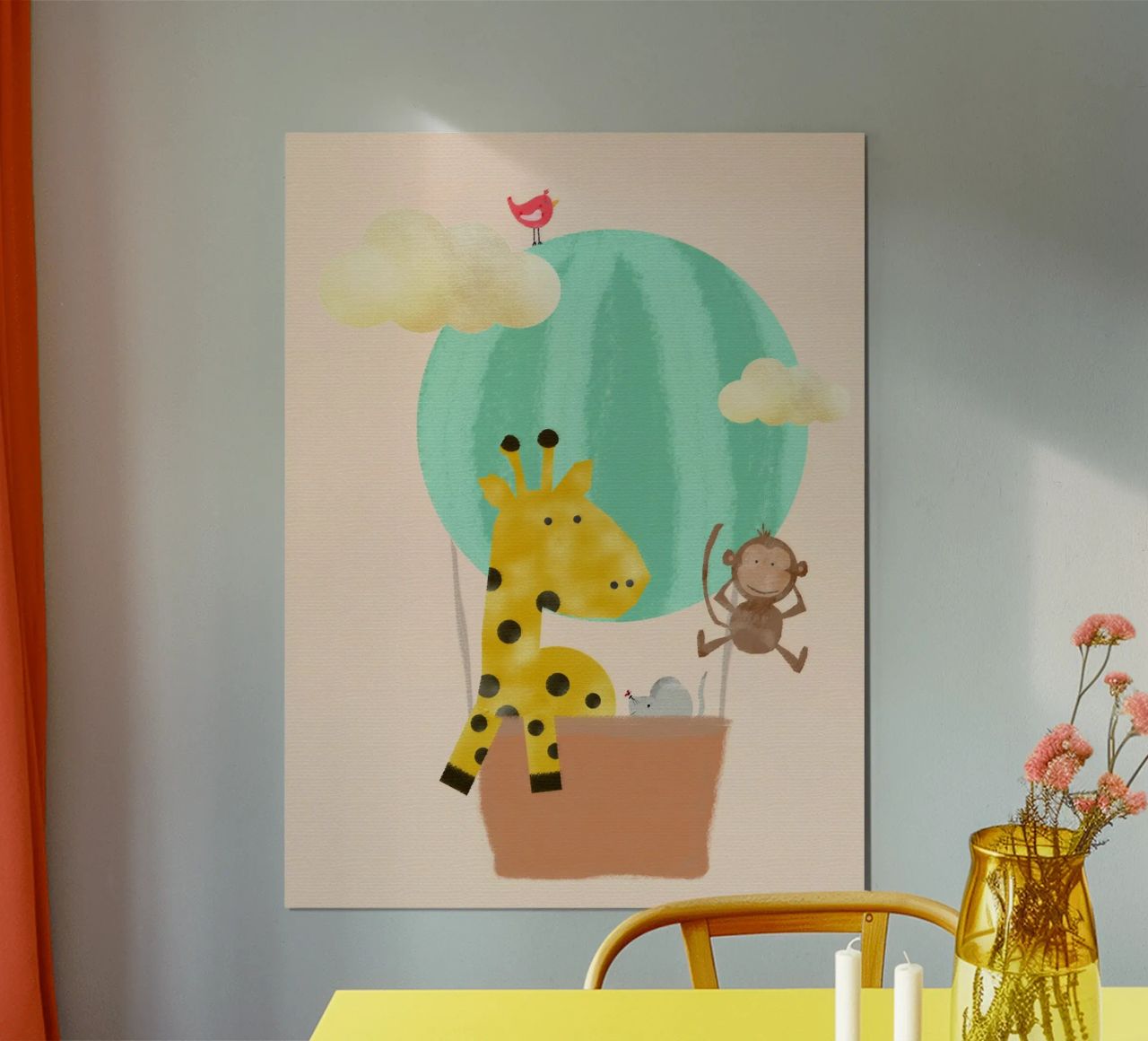 Freunde im Heißluftballon poster by maramirage