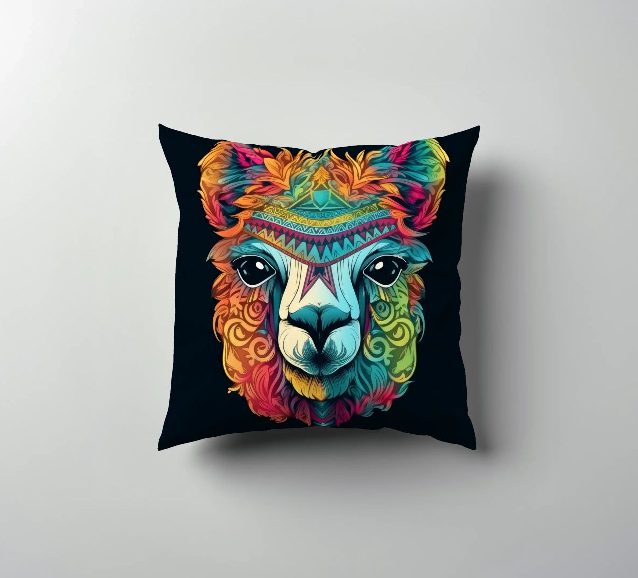 Tatoo Alpaca cuscino da Animal Portraits