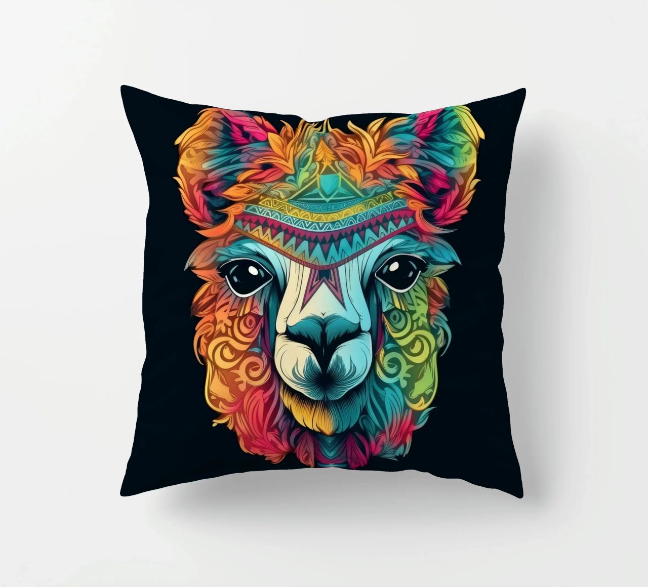 Tatoo Alpaca cuscino da Animal Portraits