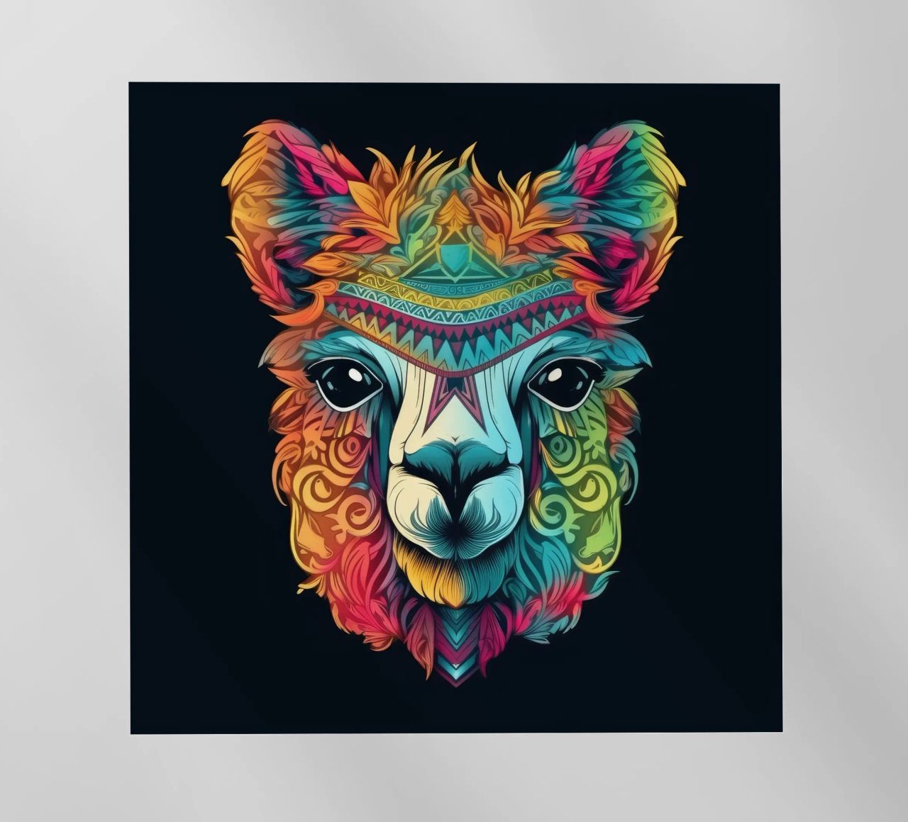 Tatoo Alpaca pellicola backlit da Animal Portraits