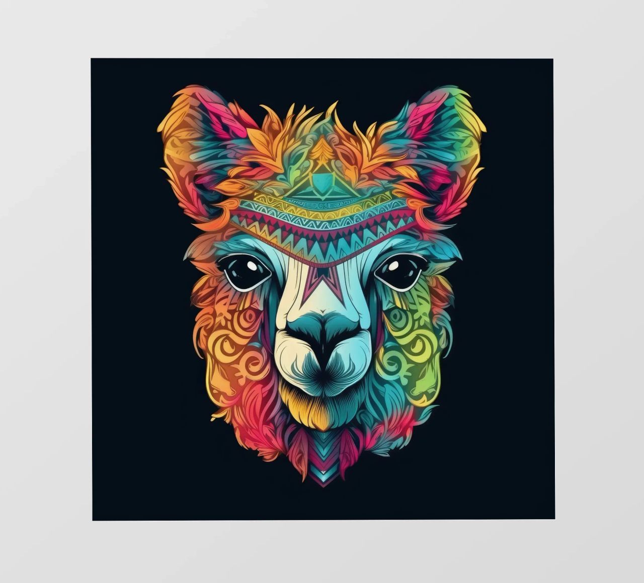Tatoo Alpaca pellicola backlit da Animal Portraits