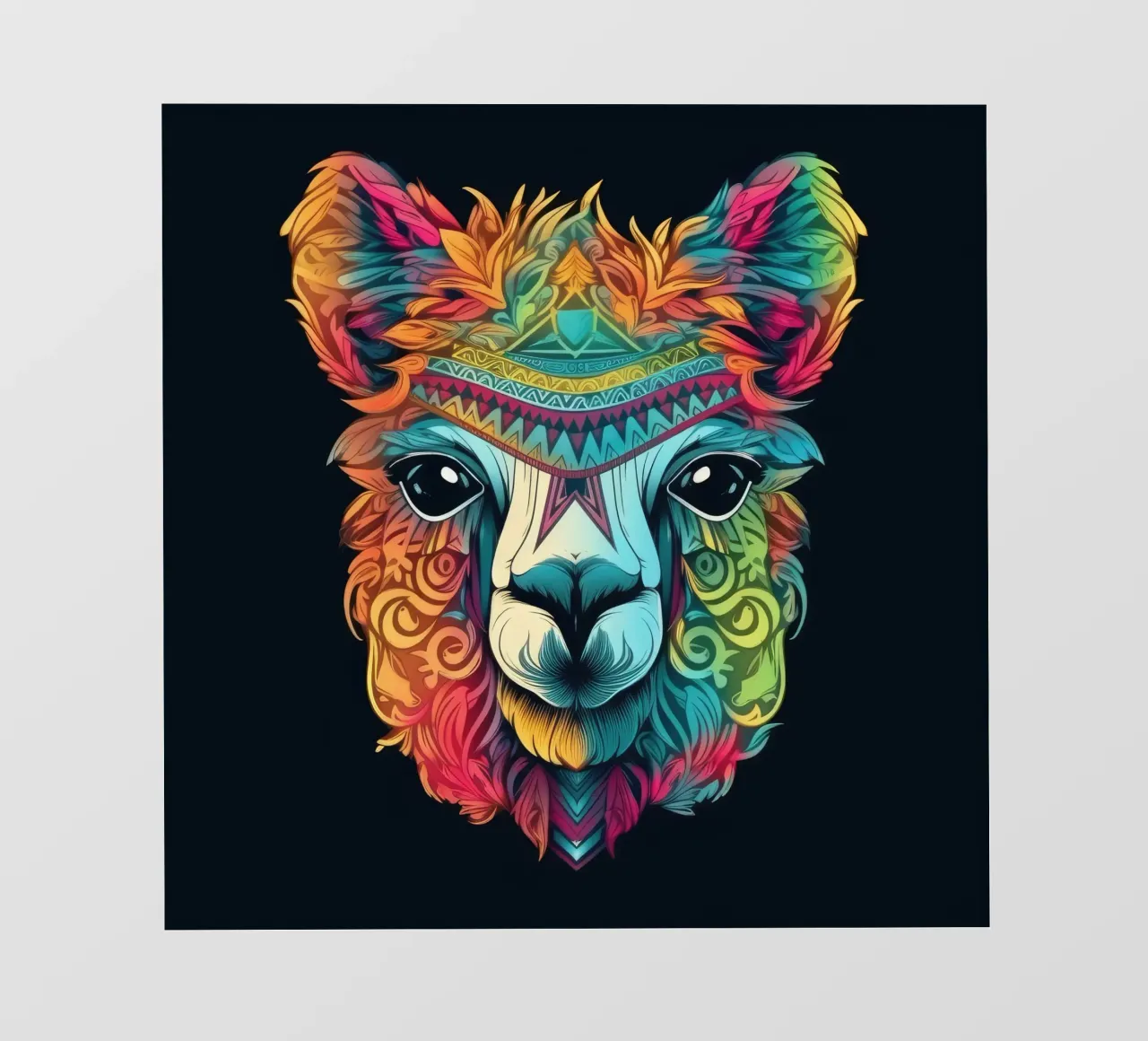 Tatoo Alpaca pellicola backlit da Animal Portraits
