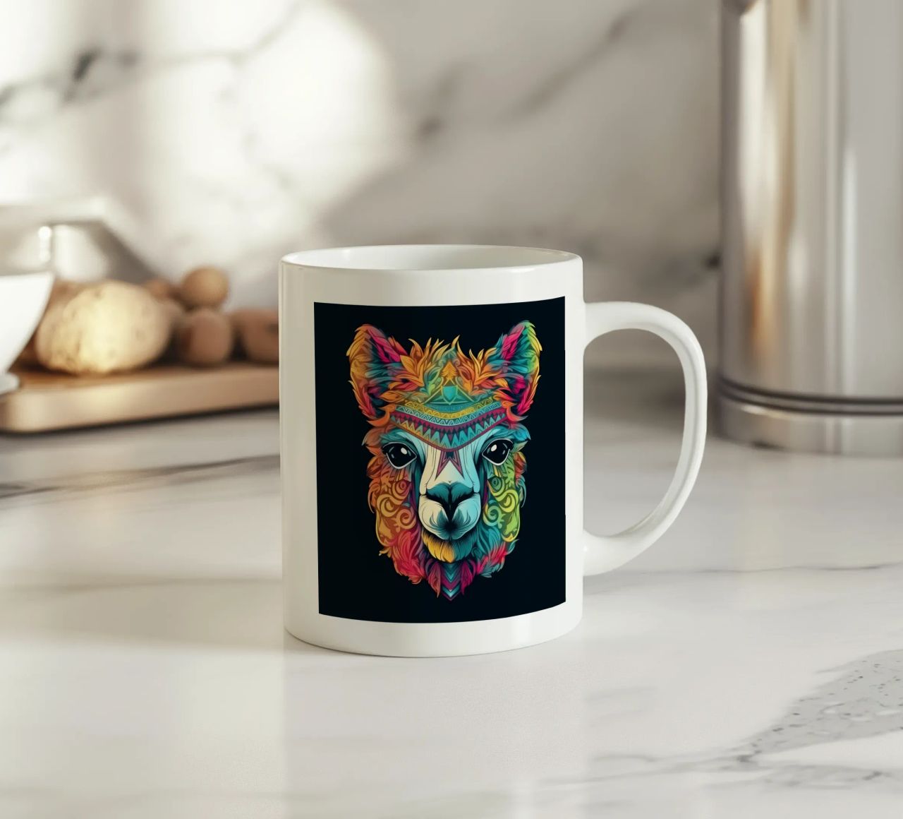 Tatoo Alpaca tazza in ceramica da Animal Portraits