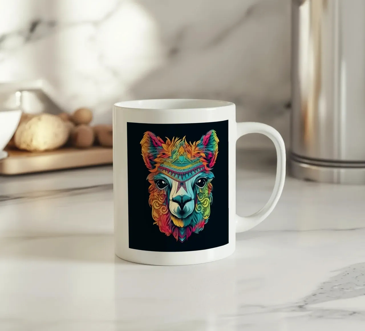 Tatoo Alpaca mug en céramique de Animal Portraits