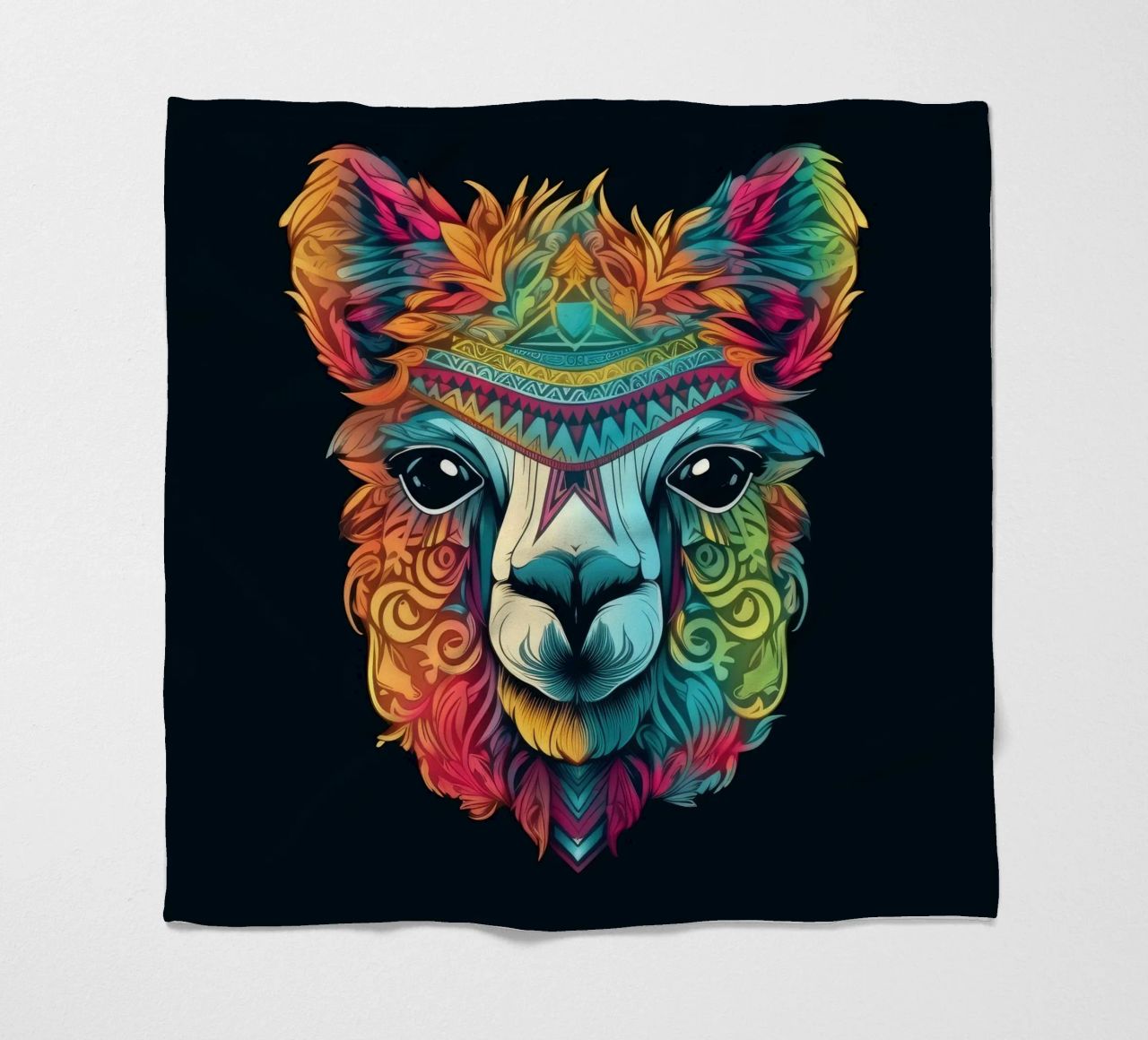 Tatoo Alpaca coperta in pile da Animal Portraits