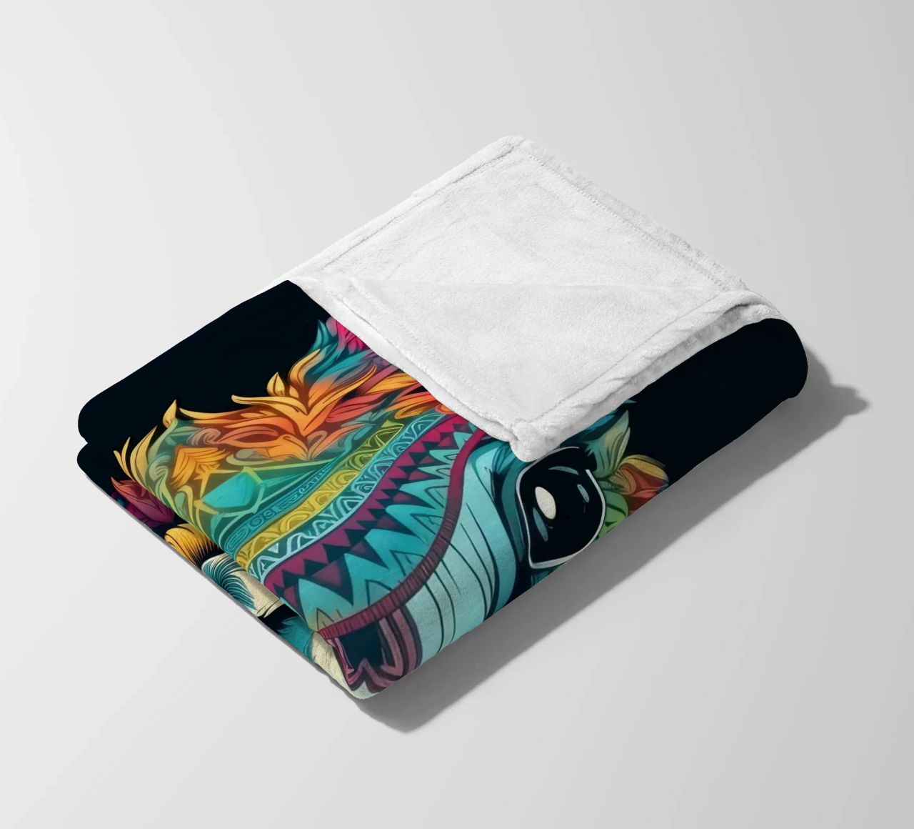 Tatoo Alpaca coperta in pile da Animal Portraits