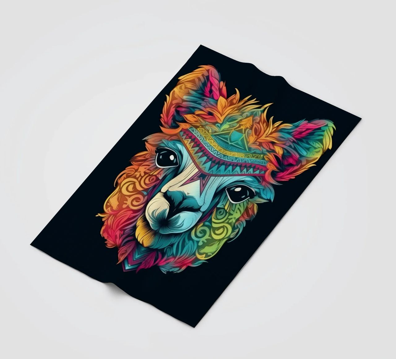 Tatoo Alpaca coperta in pile da Animal Portraits