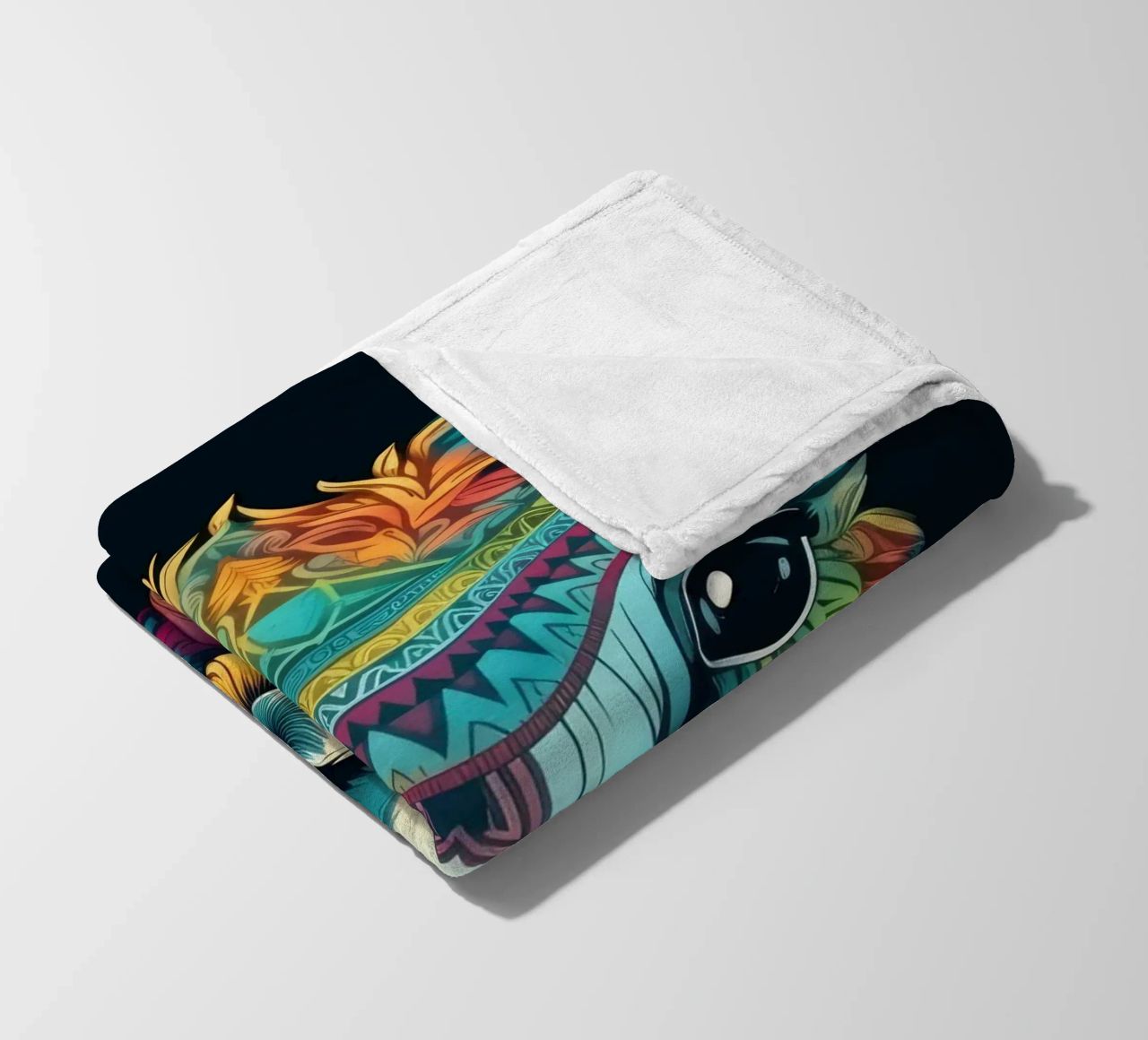Tatoo Alpaca coperta in pile da Animal Portraits
