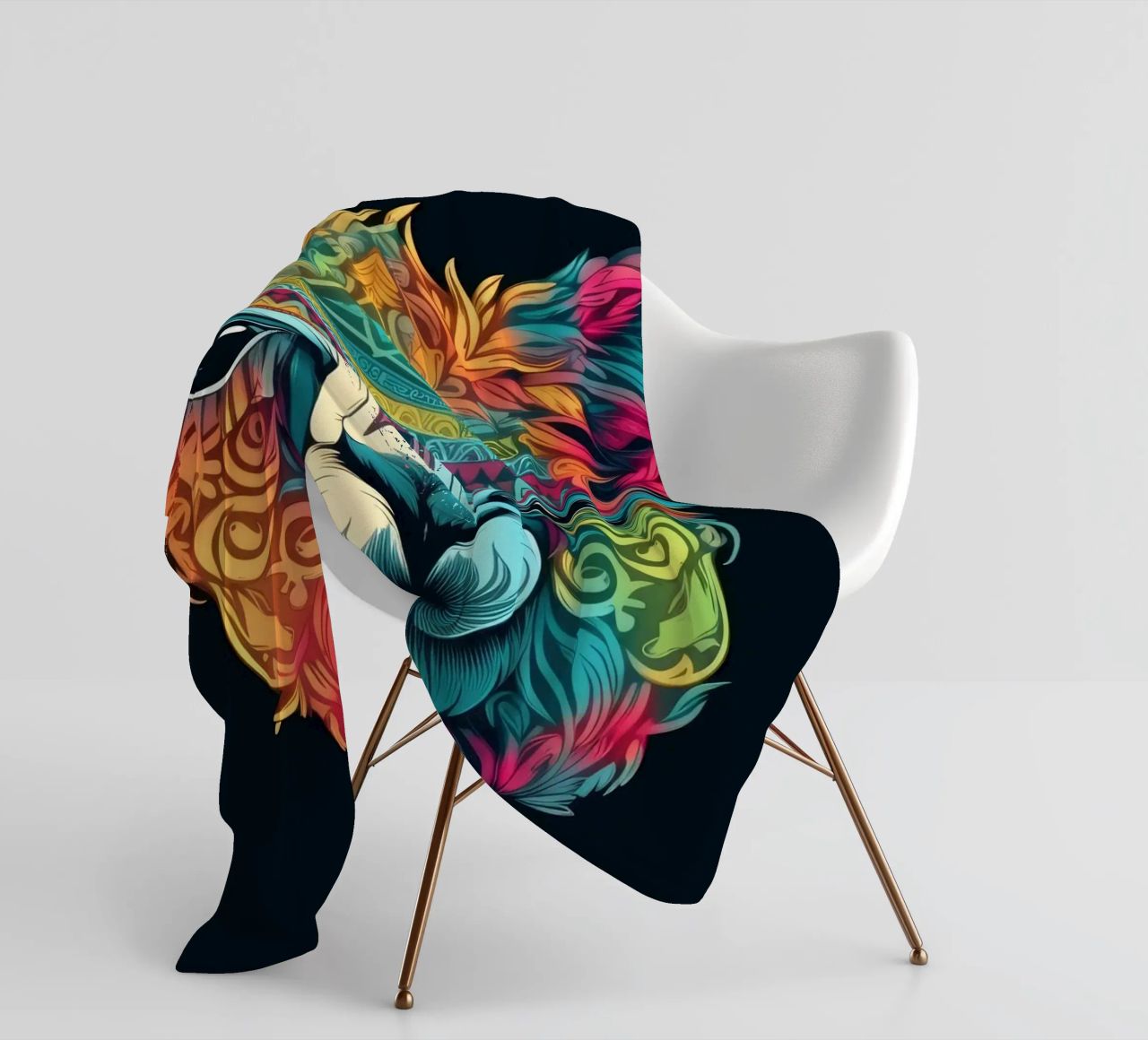 Tatoo Alpaca coperta in pile da Animal Portraits