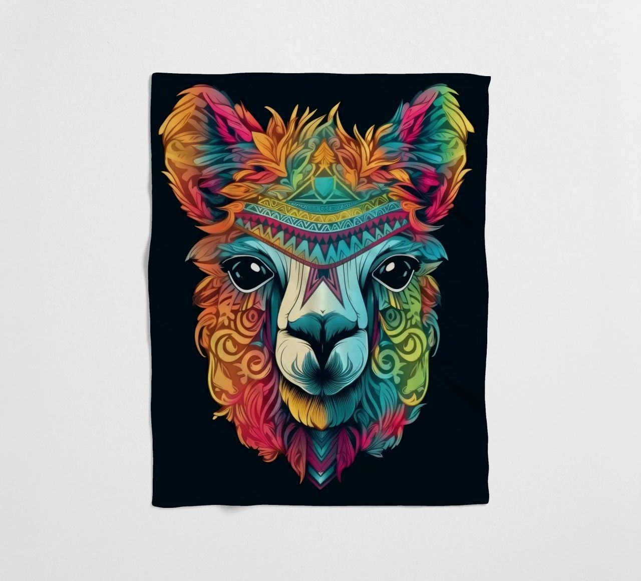 Tatoo Alpaca coperta in pile da Animal Portraits