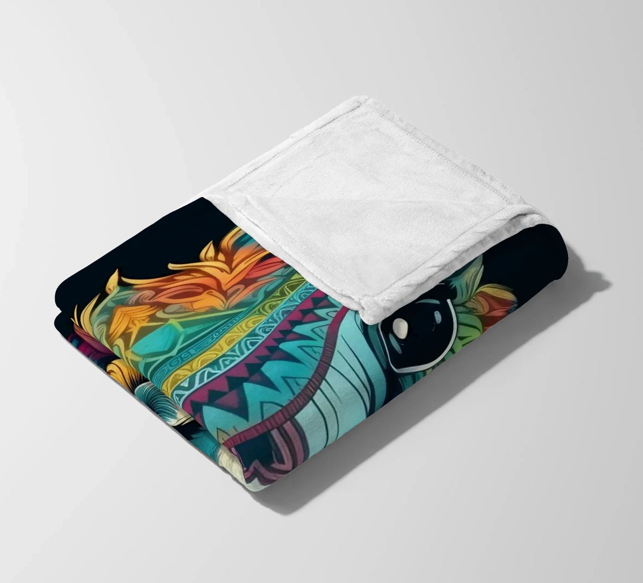 Tatoo Alpaca coperta in pile da Animal Portraits