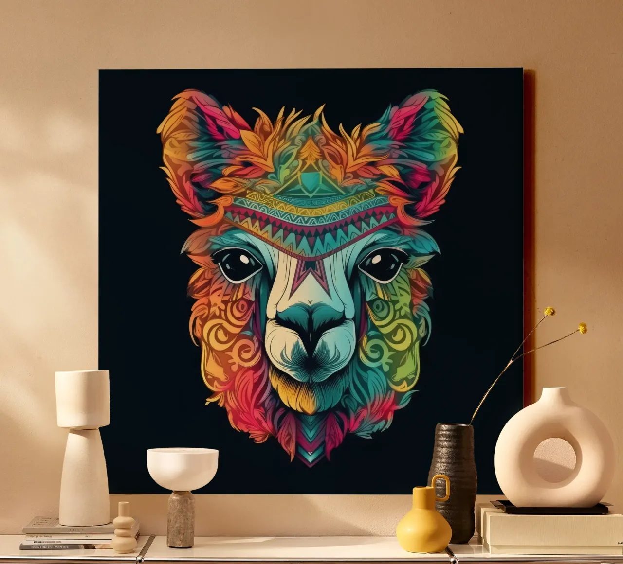 Tatoo Alpaca tela da Animal Portraits
