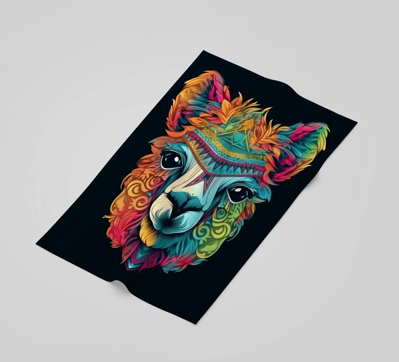 Tatoo Alpaca telo mare da Animal Portraits