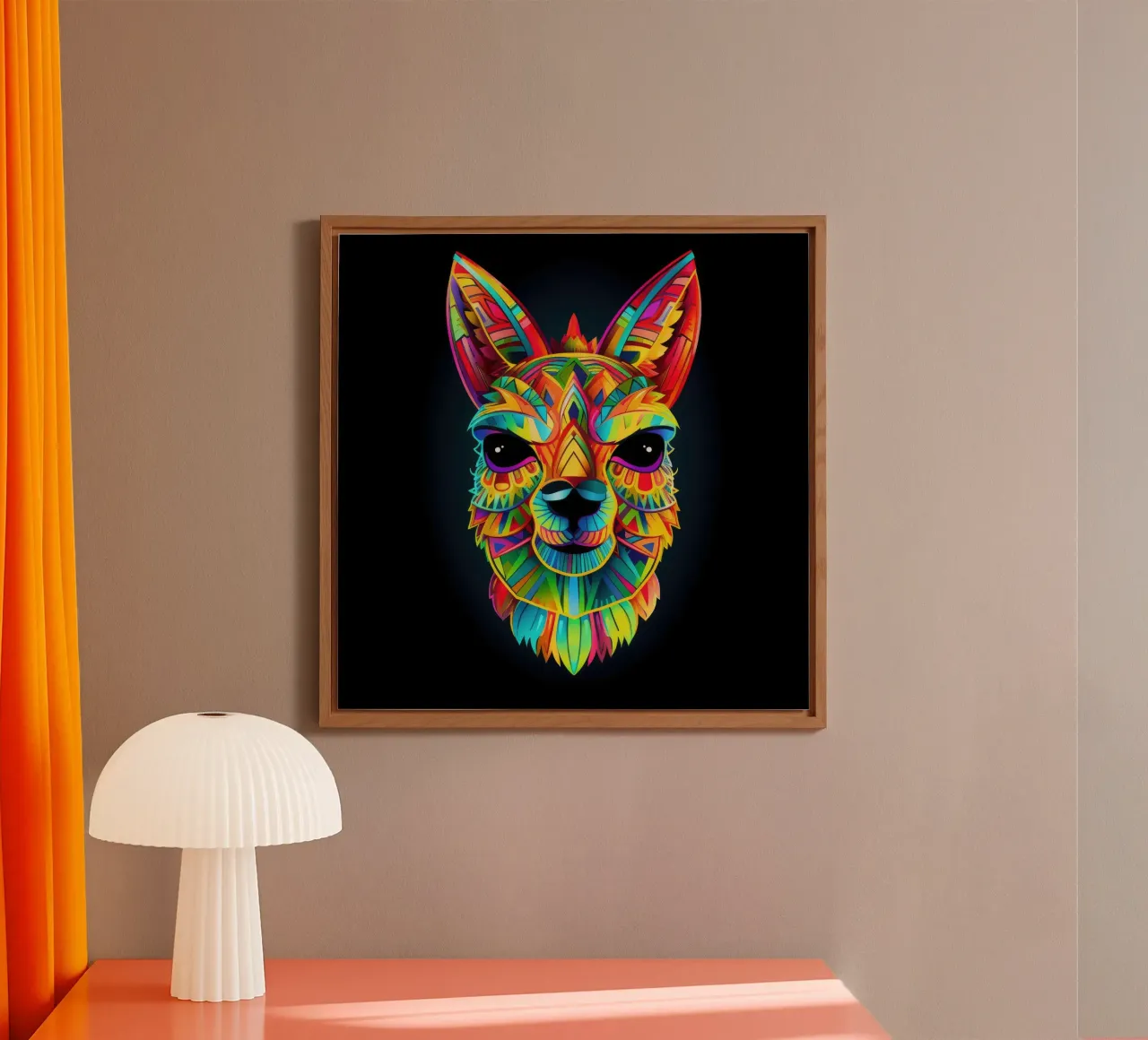 Tatoo Alpaca alluminio dibond da Animal Portraits