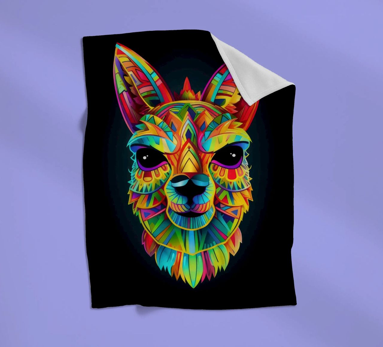 Tatoo Alpaca coperta in pile da Animal Portraits