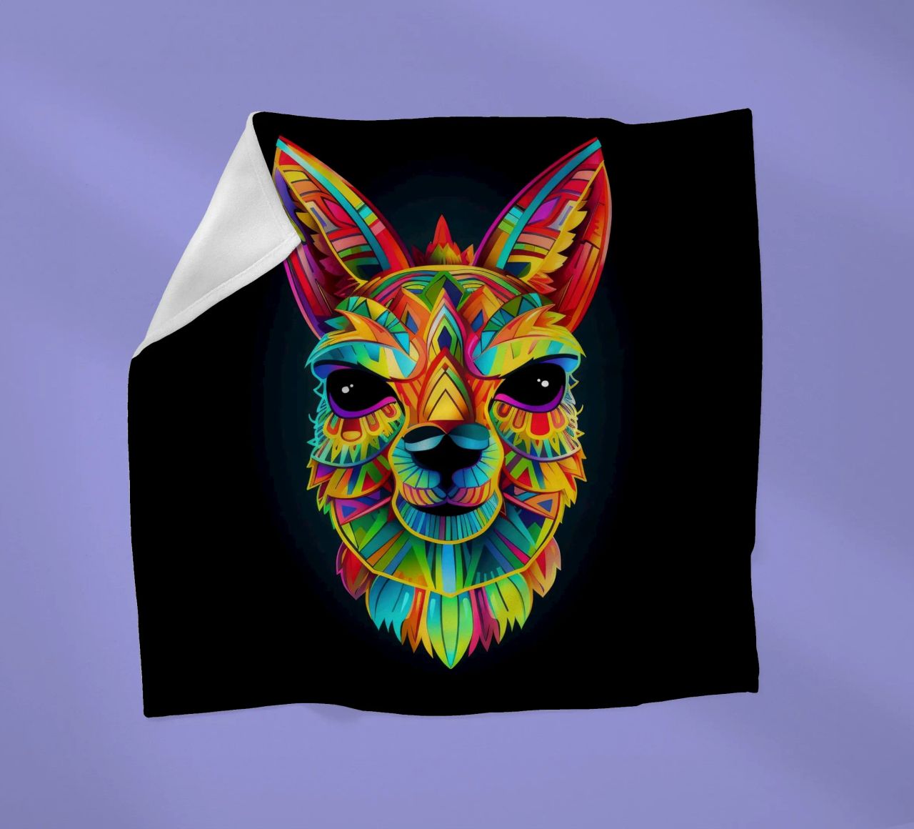 Tatoo Alpaca coperta in pile da Animal Portraits