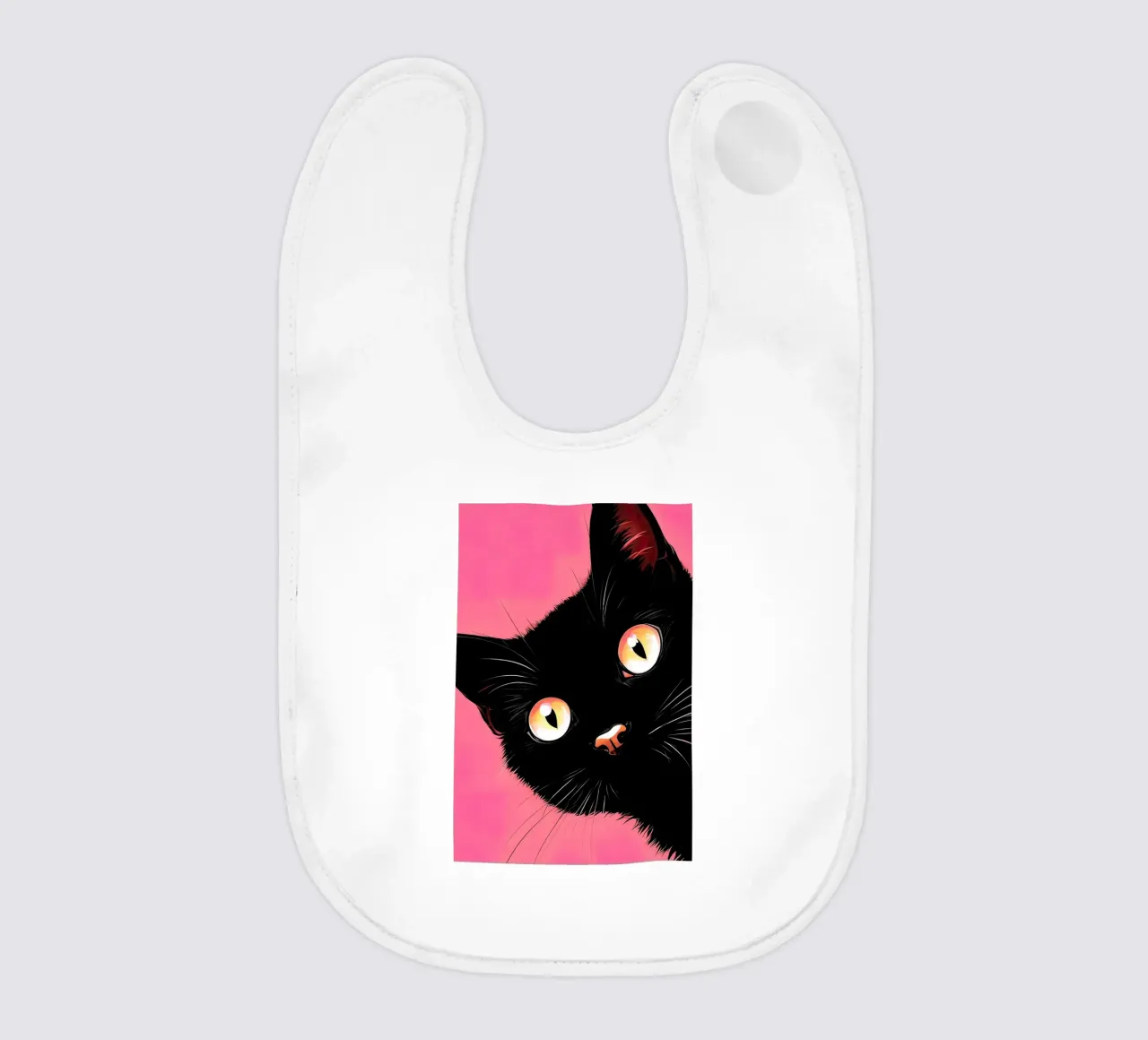 gatto curioso bavaglino da 🎁 ARTVI-SHOP