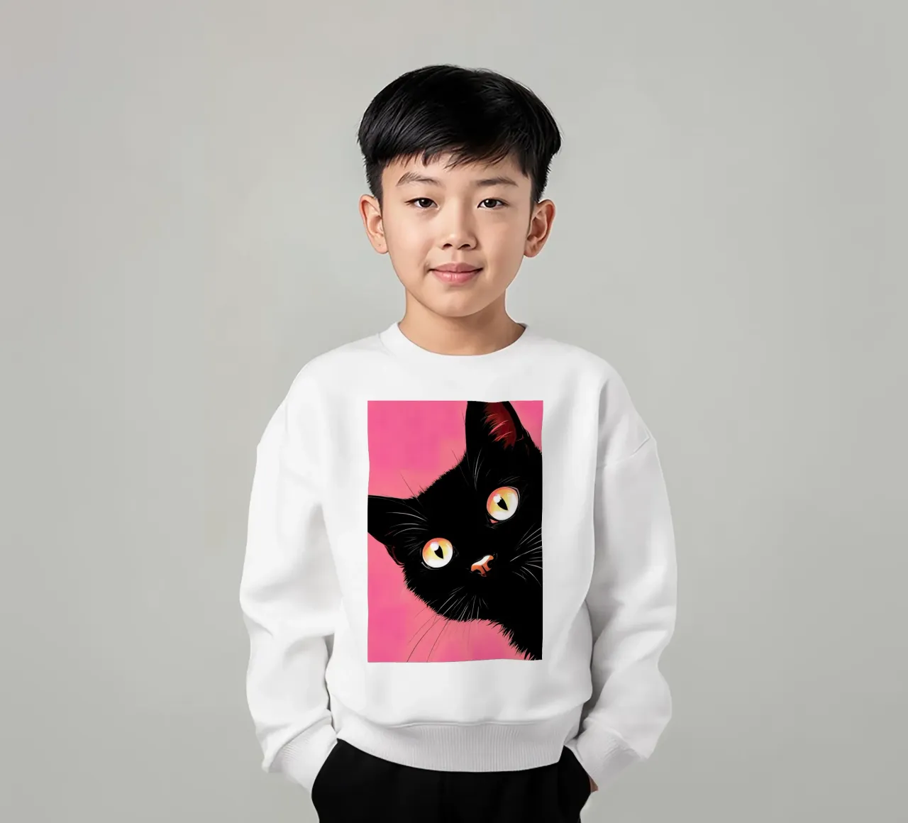 gatto curioso felpa bambino da 🎁 ARTVI-SHOP