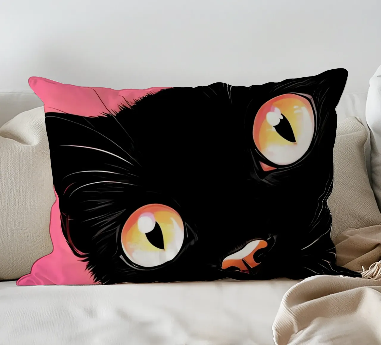 gatto curioso cuscino da 🎁 ARTVI-SHOP