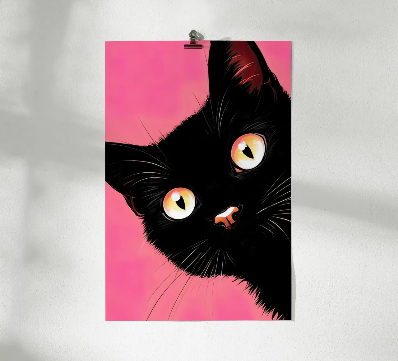 gatto curioso poster da 🎁 ARTVI-SHOP
