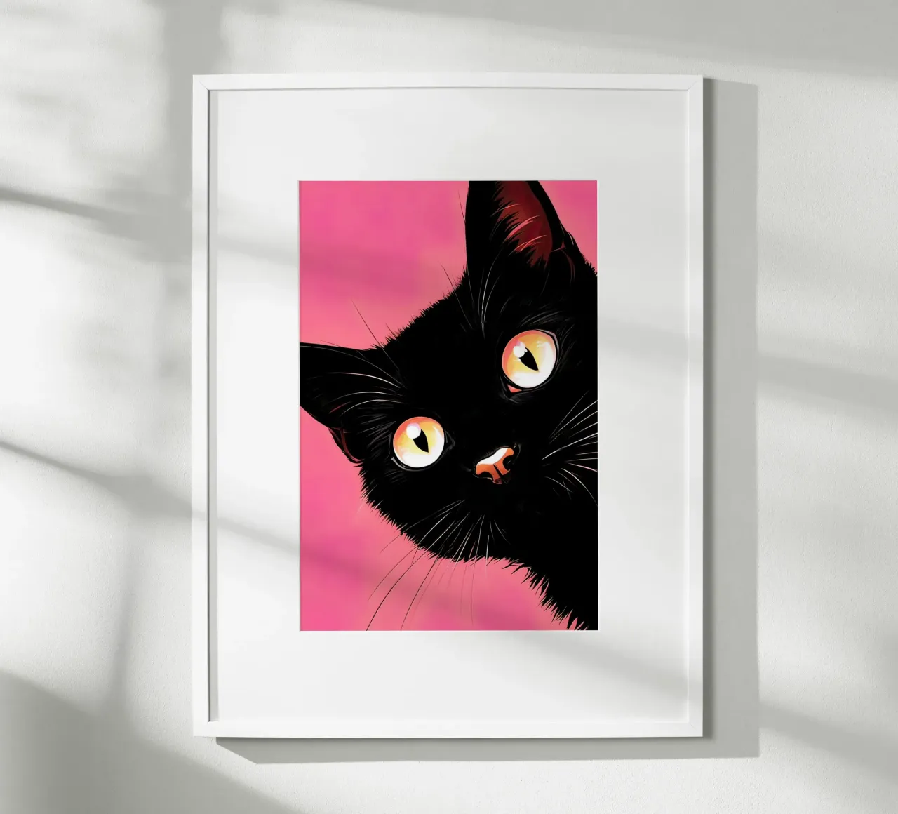 gatto curioso poster da 🎁 ARTVI-SHOP