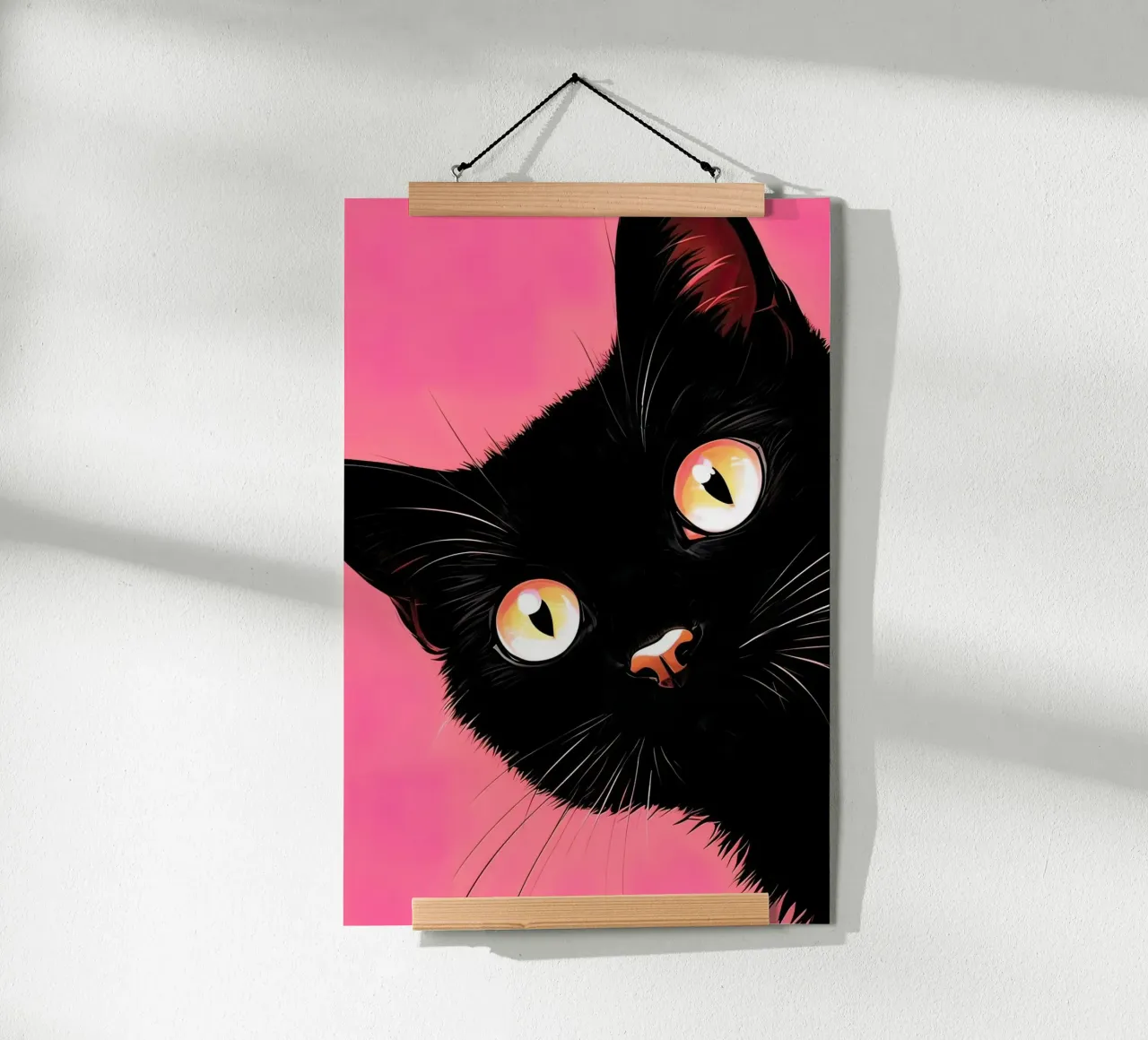 gatto curioso poster da 🎁 ARTVI-SHOP