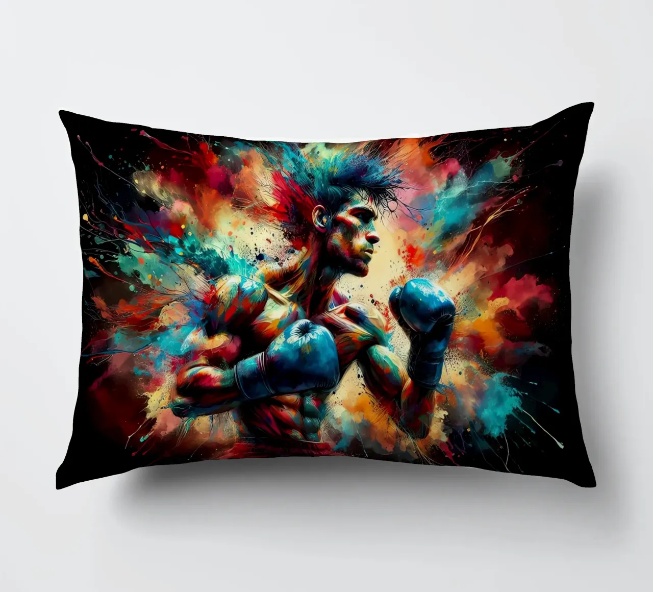 Boxer in acquerello cuscino da ARTVI-SHOP