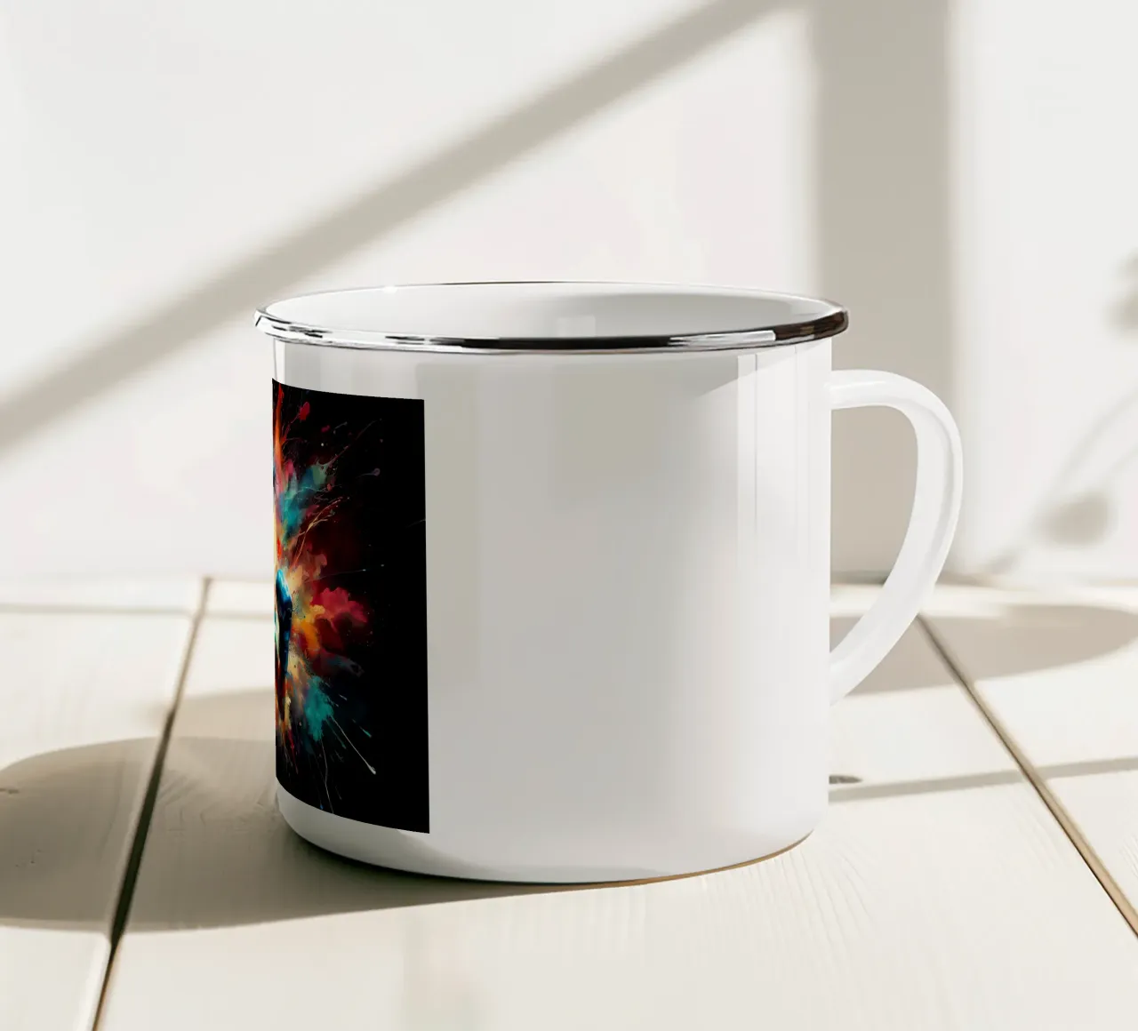 Boxer in acquerello tazza in smalto da ARTVI-SHOP