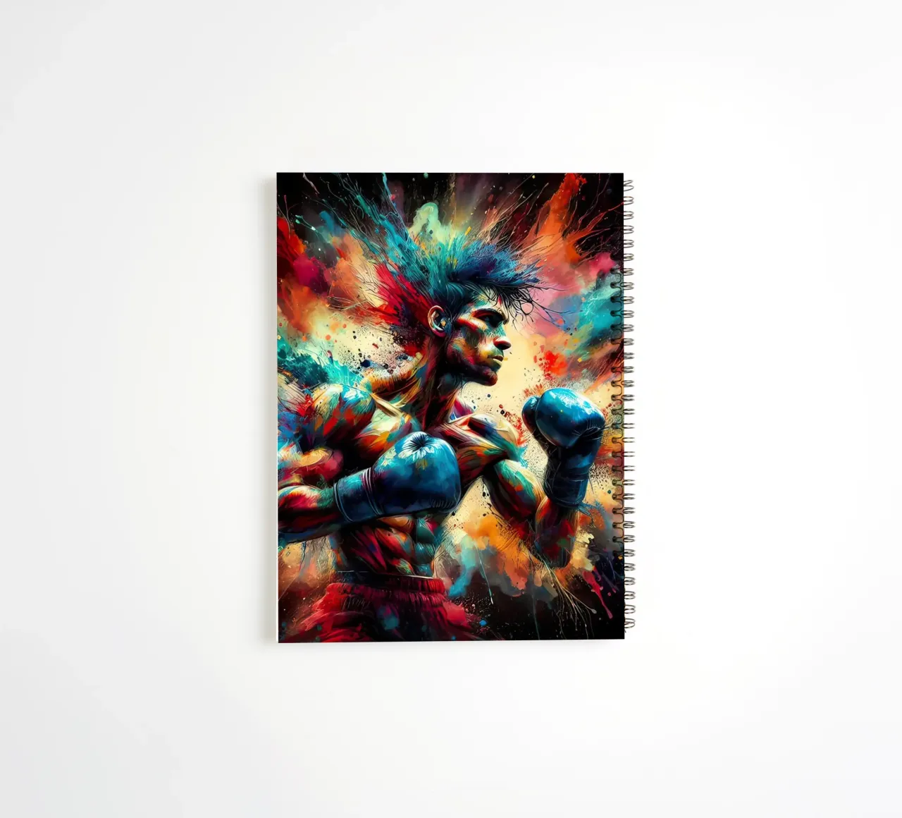 Boxer in aquarel notitieboek met spiraal van 🎁 ARTVI-SHOP