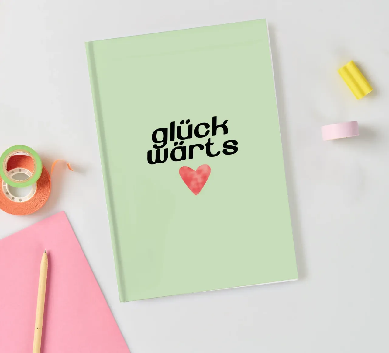 Glückwärts notebook by maramirage