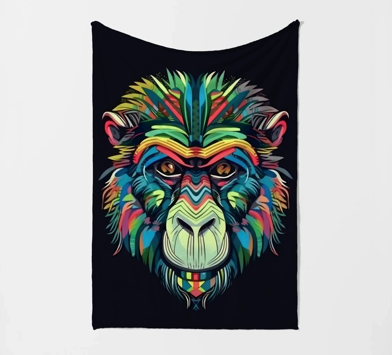 Babbuino Tatoo coperta in pile da Animal Portraits