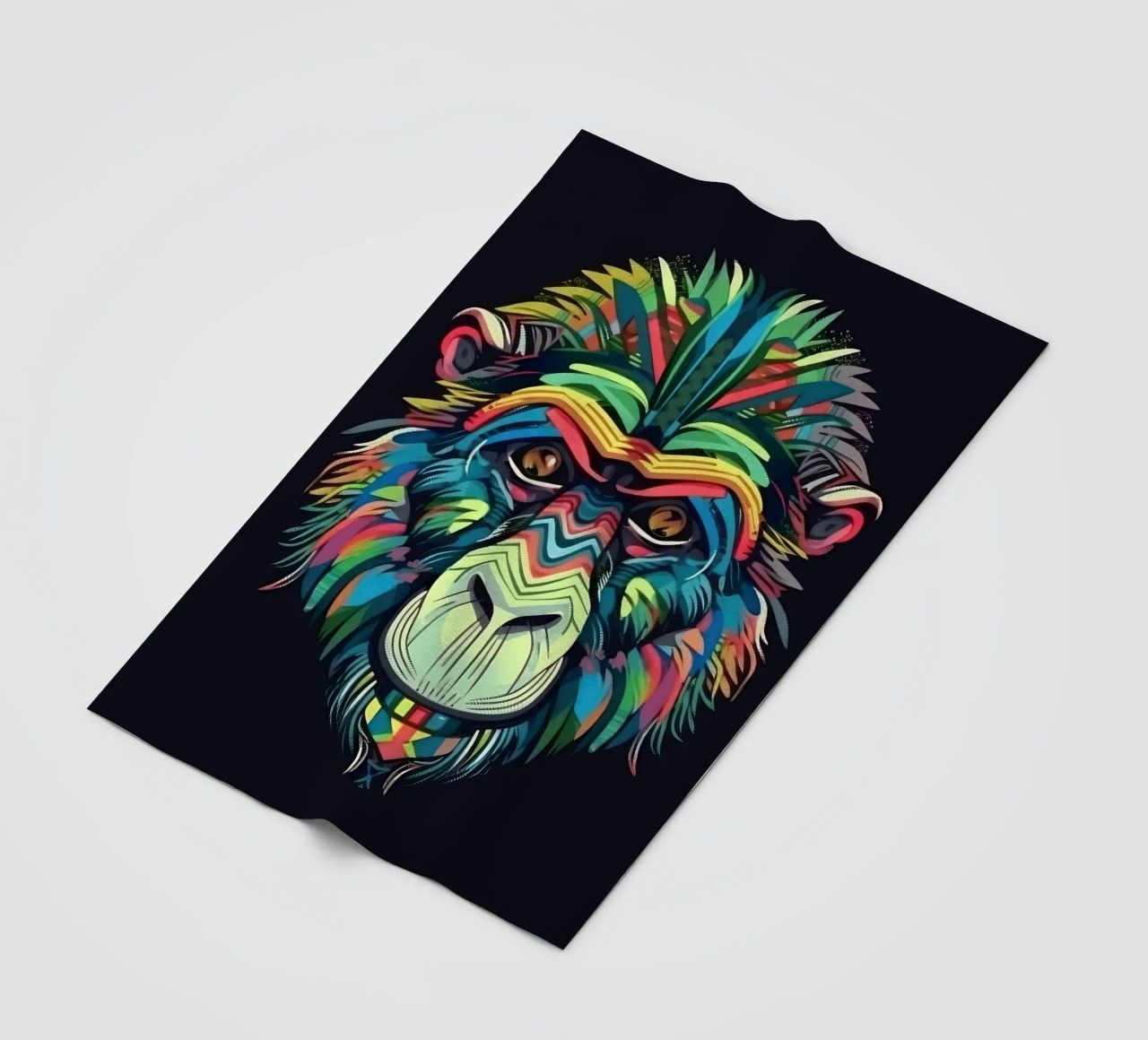 Babbuino Tatoo coperta in pile da Animal Portraits