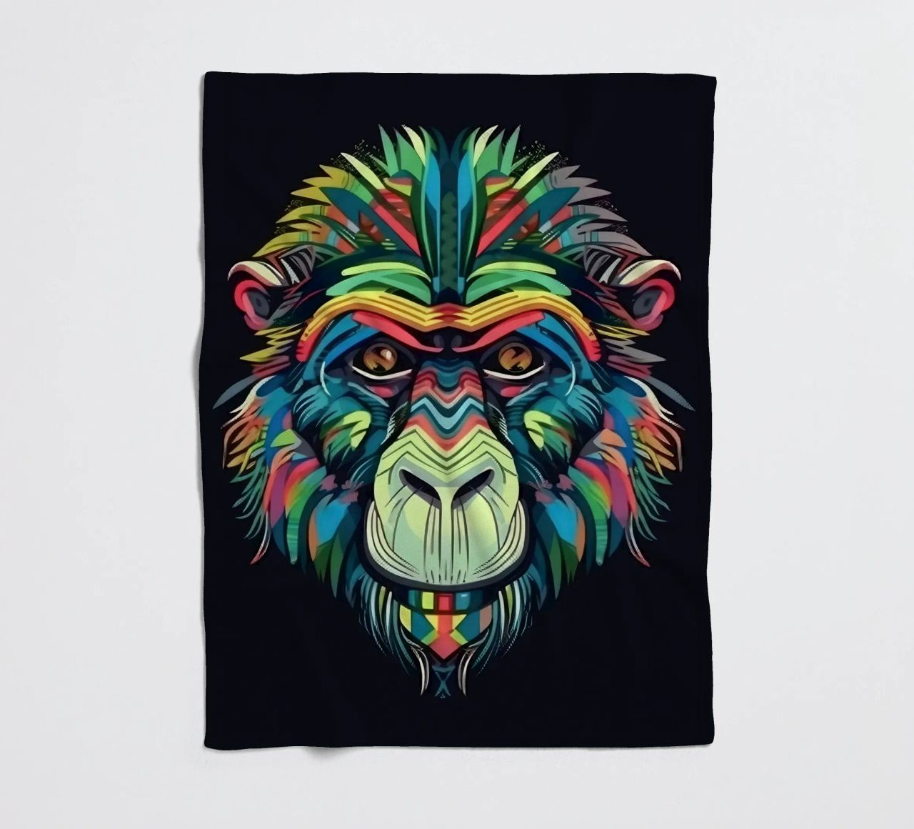 Babbuino Tatoo coperta in pile da Animal Portraits