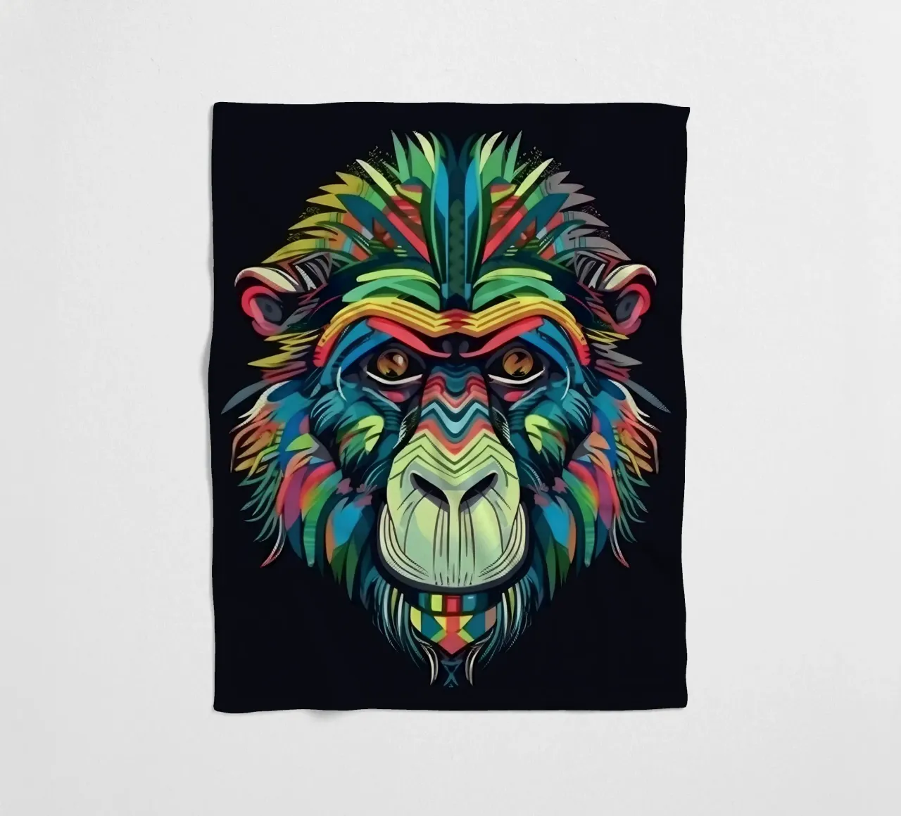 Babbuino Tatoo coperta in pile da Animal Portraits