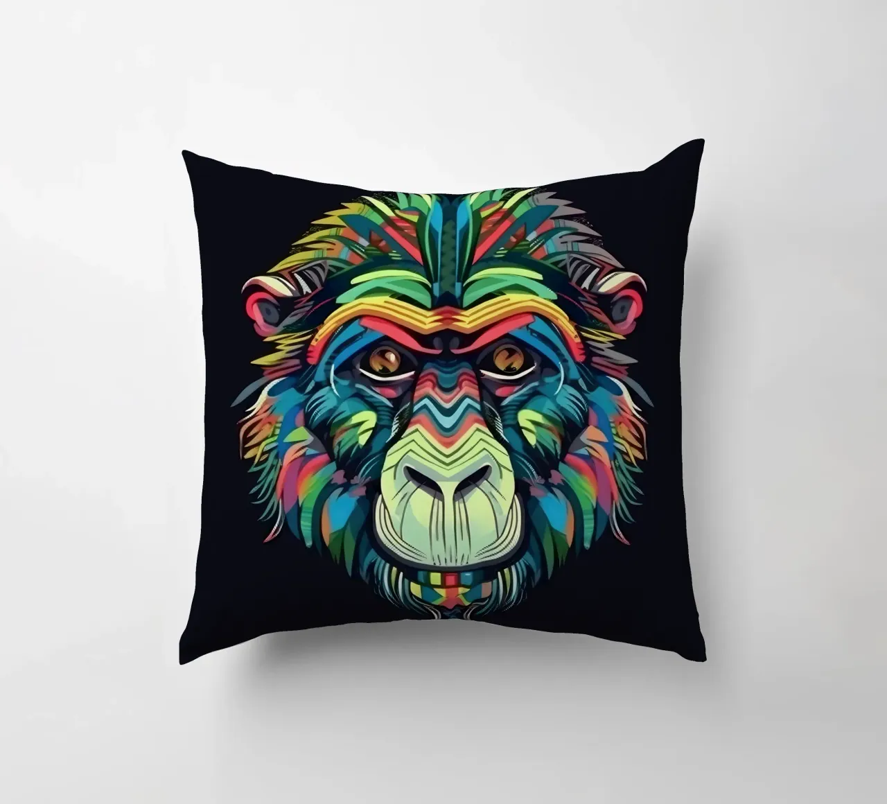 Tatoo Baboon coussin de Animal Portraits