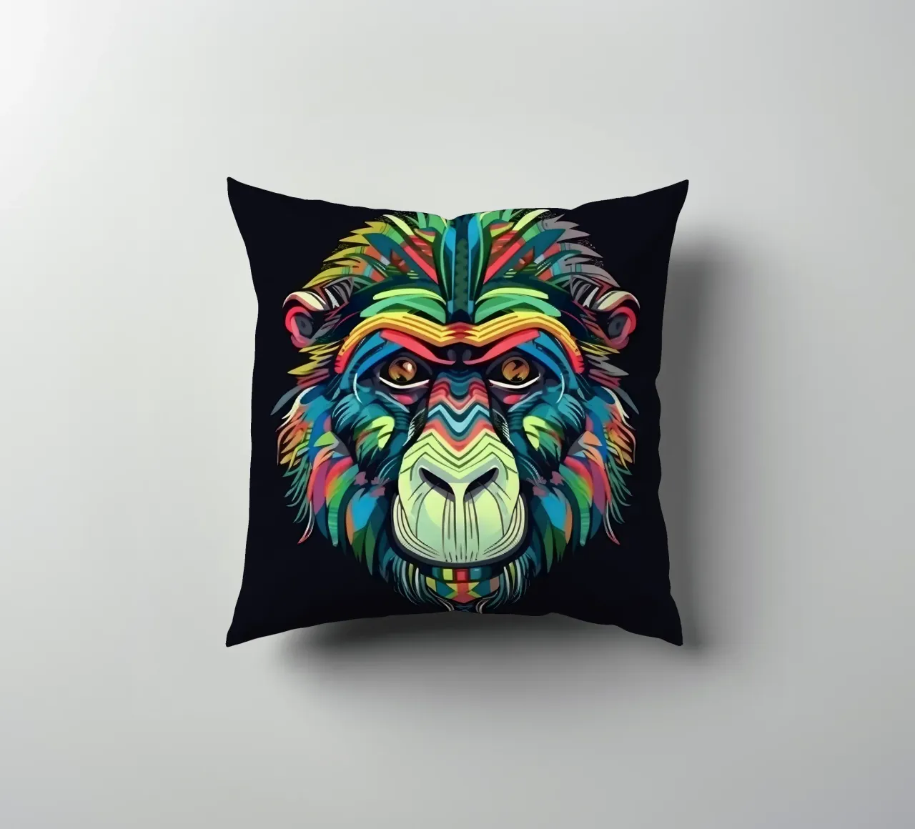 Tatoo Baboon coussin de Animal Portraits