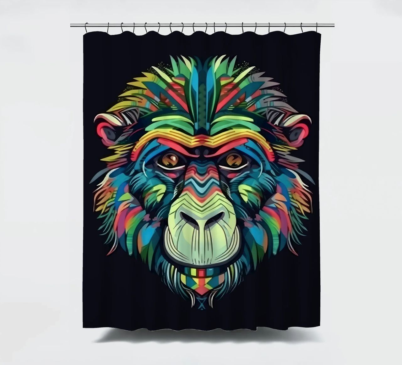 Babbuino Tatoo tenda da doccia da Animal Portraits