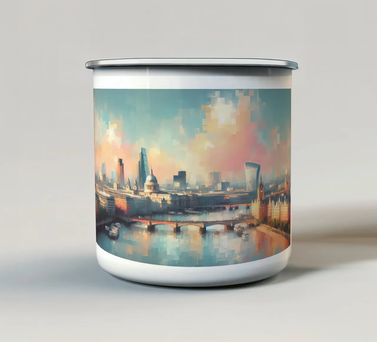 London tazza in smalto da ARTVI-SHOP