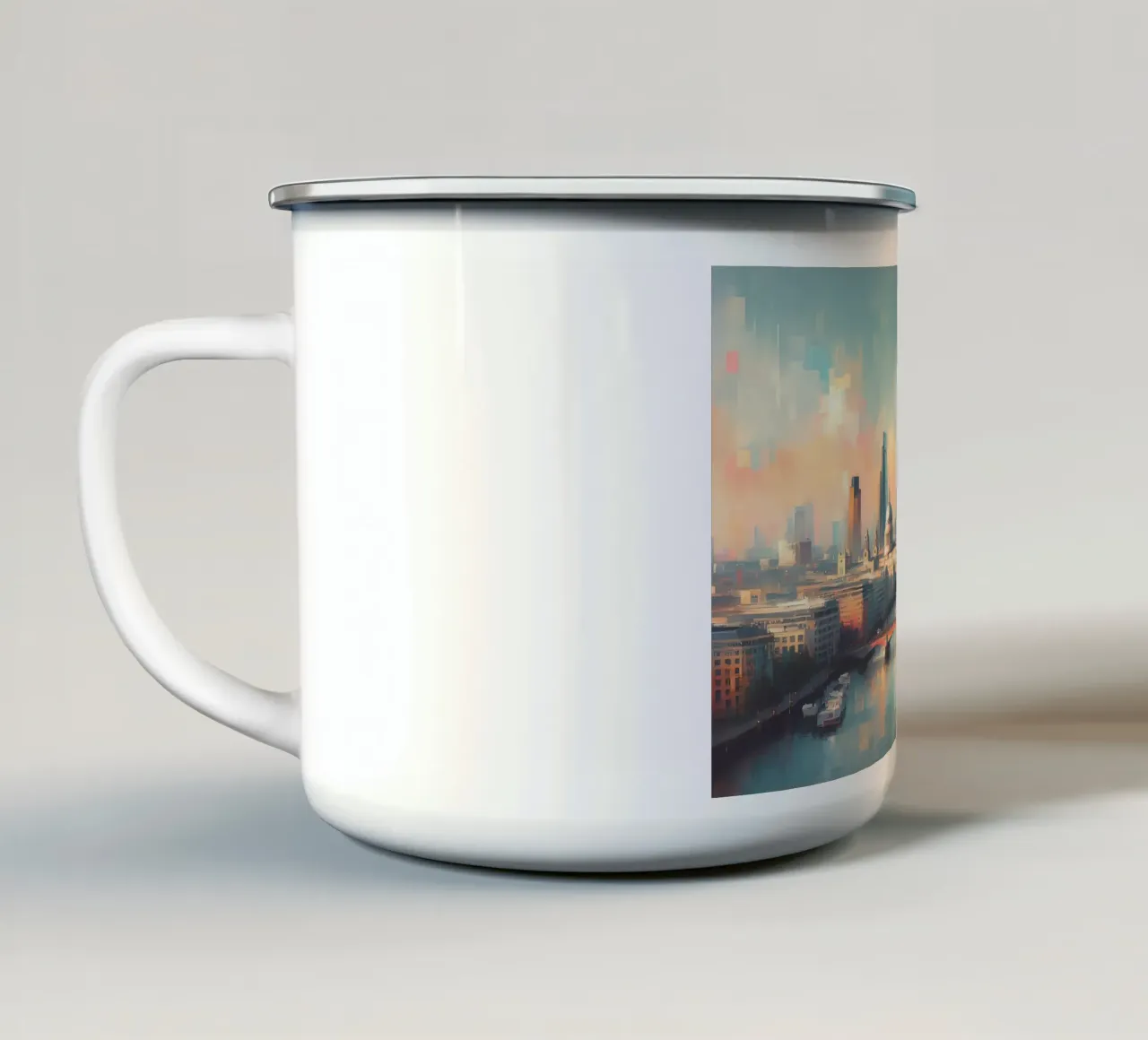 London tazza in smalto da ARTVI-SHOP