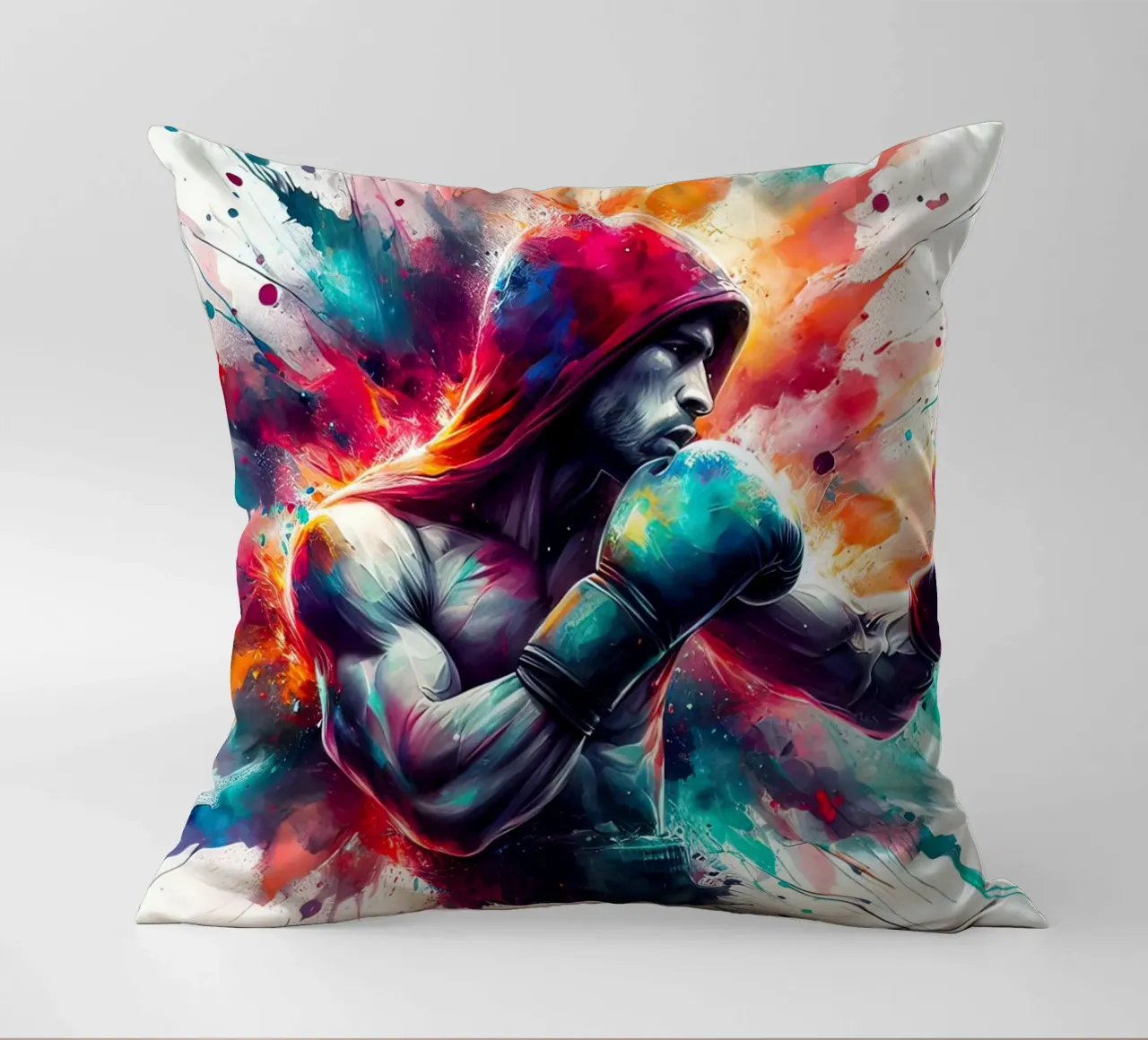Boxer in acquerello cuscino da ARTVI-SHOP
