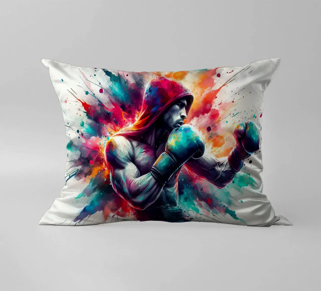Boxer in acquerello cuscino da ARTVI-SHOP