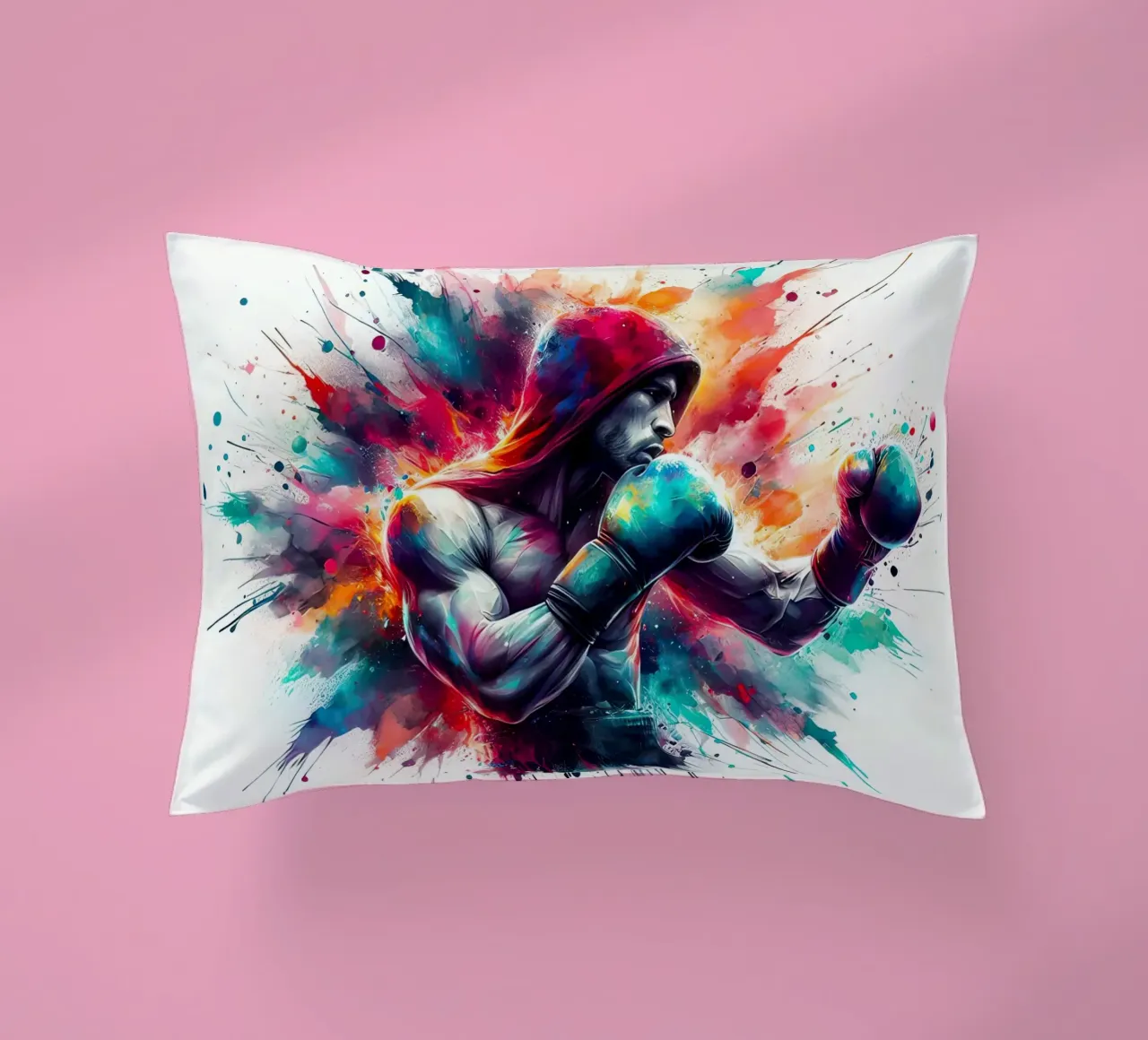 Boxer in acquerello cuscino da ARTVI-SHOP