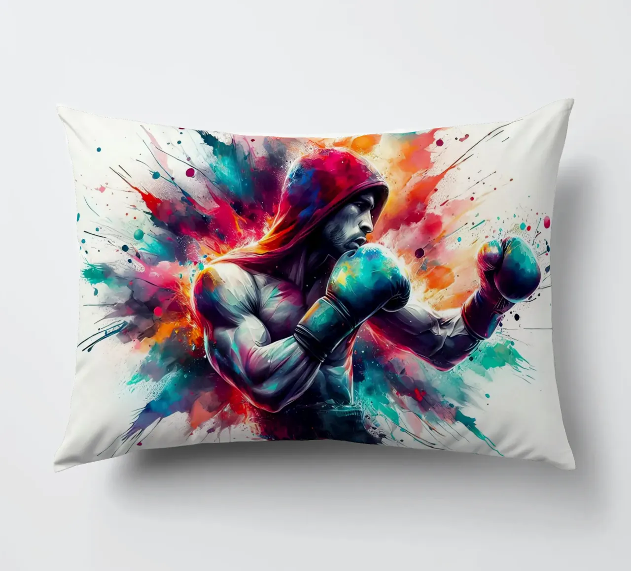 Boxer in acquerello cuscino da ARTVI-SHOP
