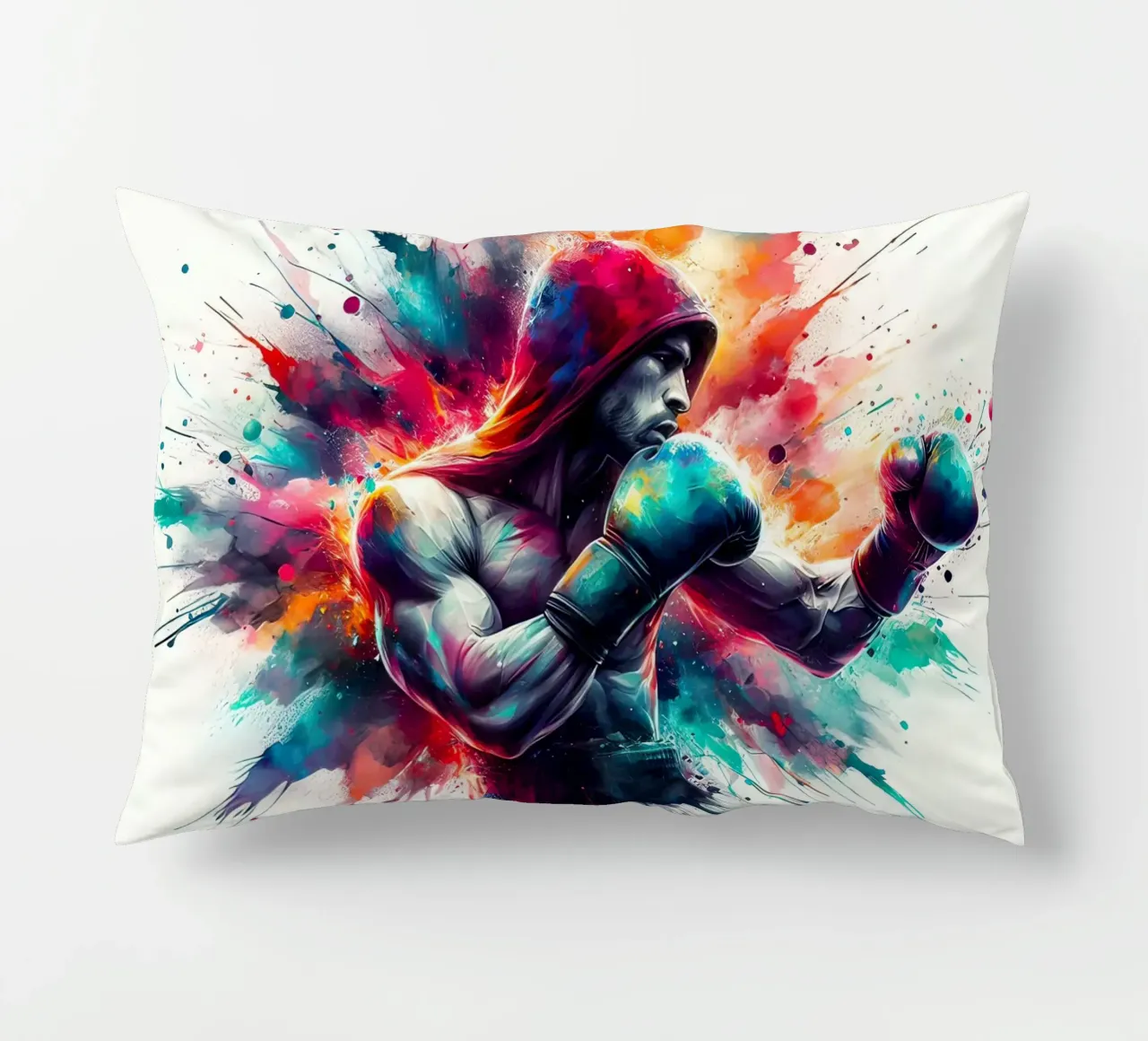 Boxer in acquerello cuscino da ARTVI-SHOP