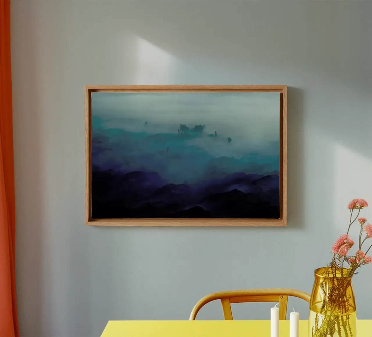 Land of Fog - Rudi Gunawan canvas met Baklijst van Pictufy
