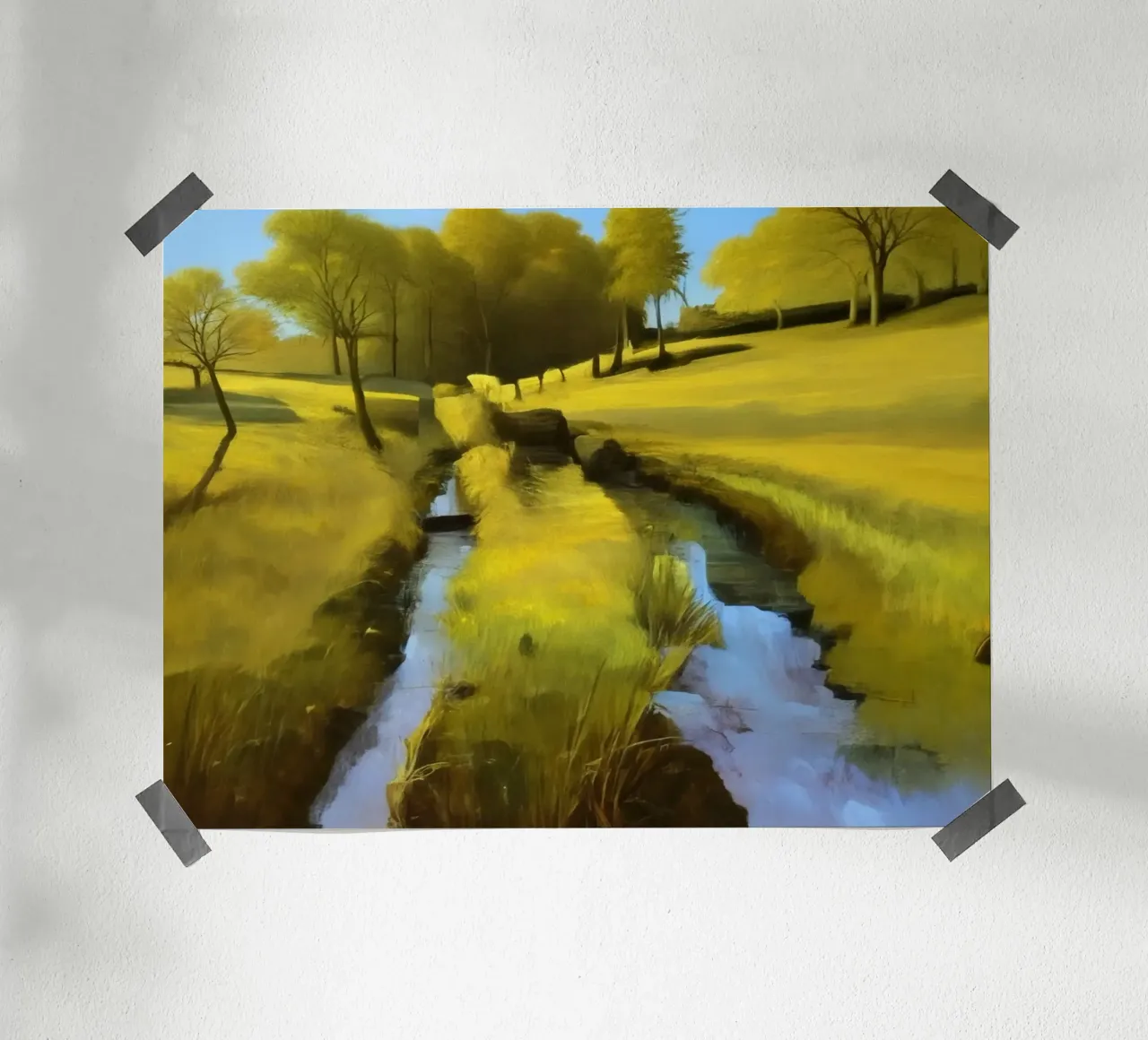 Paesaggio vicino a Willingen_12 poster con telaio in plastica da Impressionismus by LK