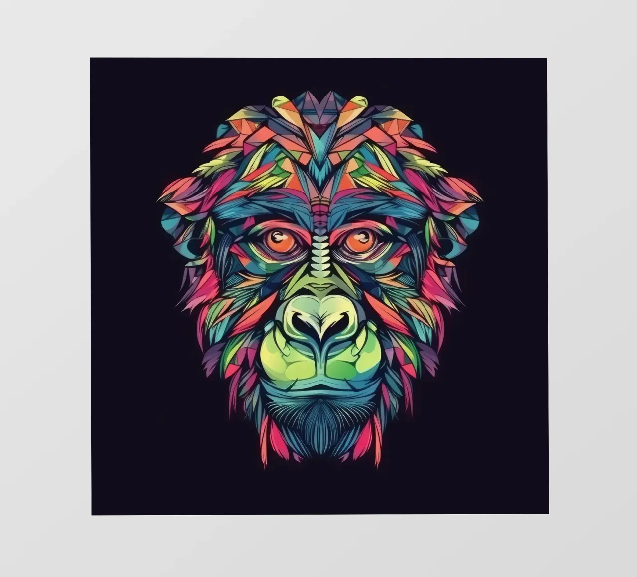 Babbuino Tatoo telo in pvc da Animal Portraits