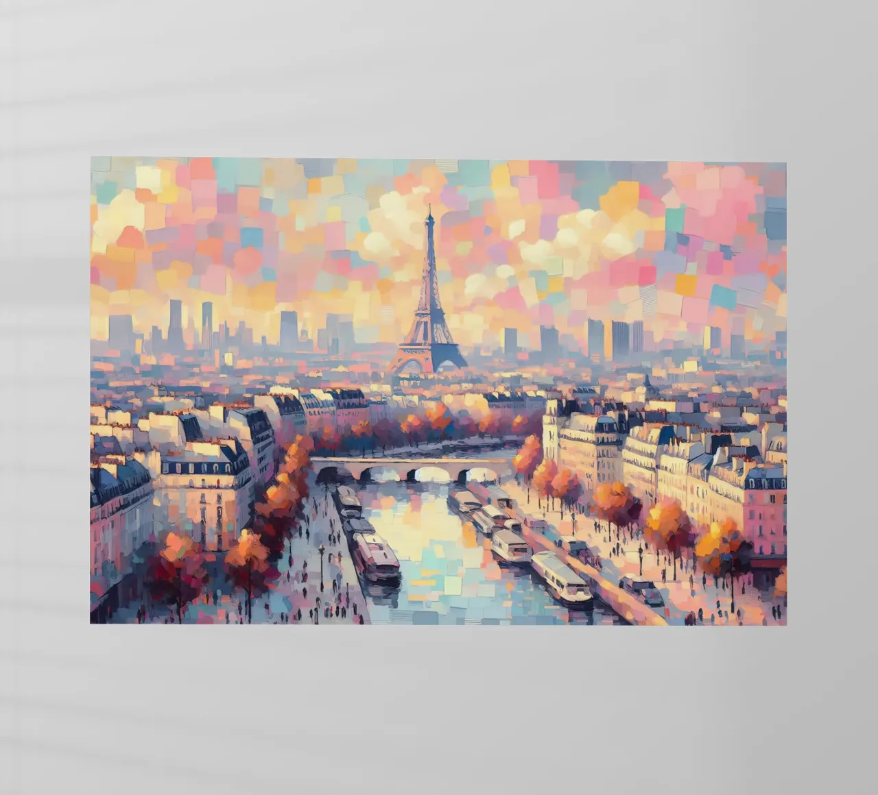 Parigi colore pastello pellicola backlit da ARTVI-SHOP